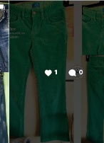 Pantalón de Pana Verde Up2Wear